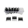 8 Sizes Hair Clipper Guards Kit For BaBylis-PRO Barberology FX870, FX890, FX825, and FX673 Clippers, Replacement Guards Set w/Metal Clip From 1/16-3/4 inch Snap on Comb Set view 2