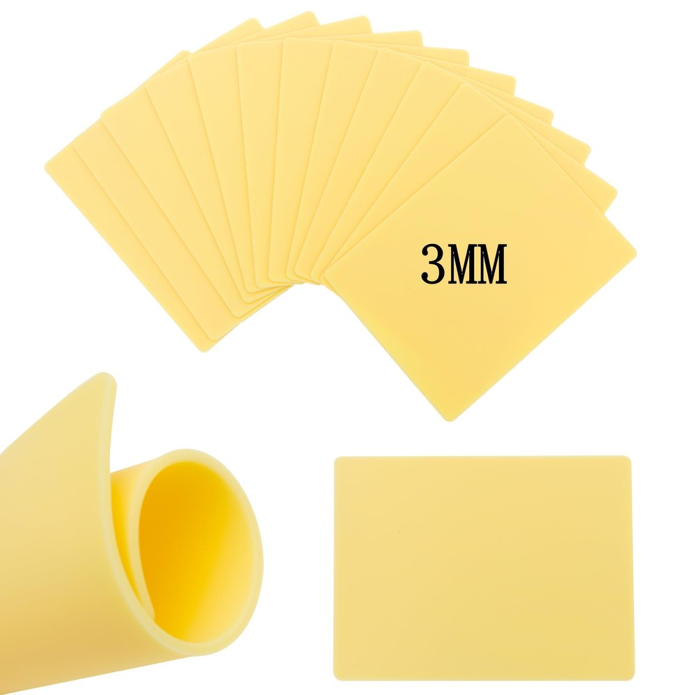 3MM Blank Tattoo Practice Skin,New Star Tattoo 12Pcs Double Sides Thick Fake Skin Tattoo Practice 86 in Soft Practice Skin for Beginners and Experienced Artists Microblading Tattoo Supplies, Beige