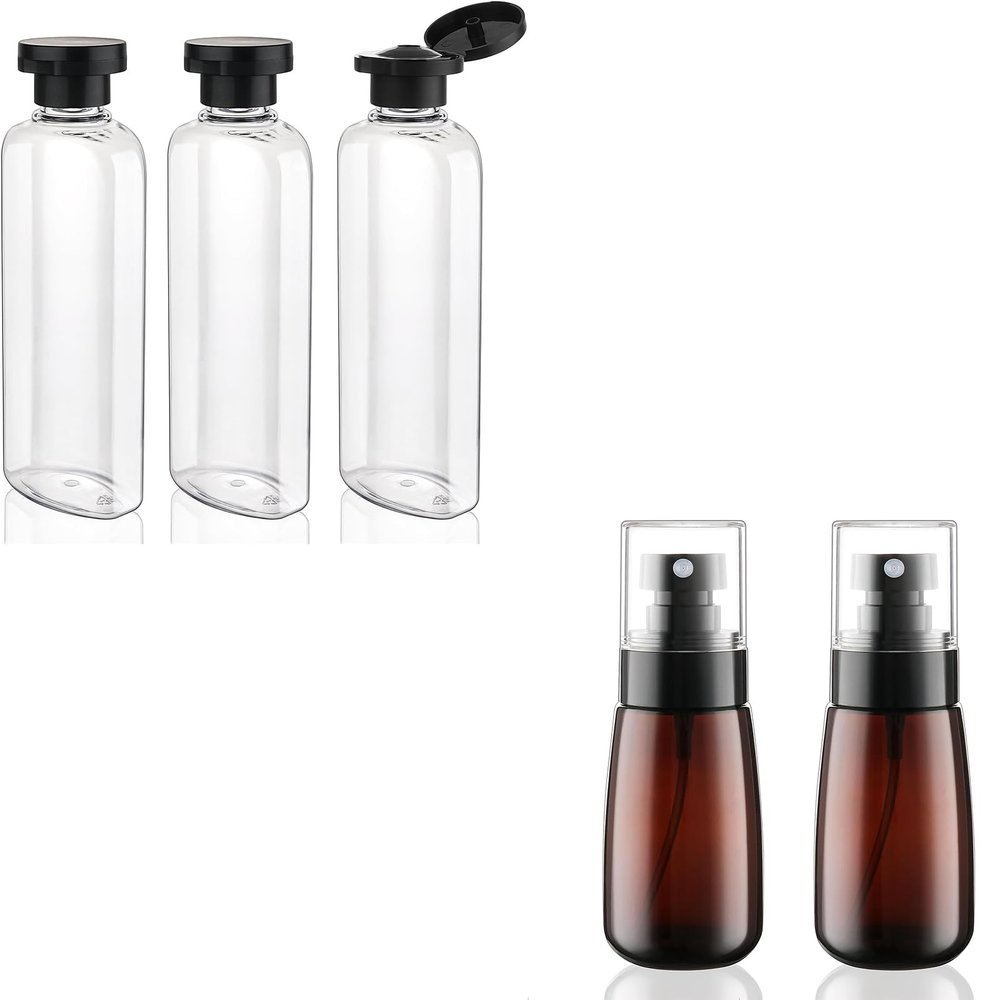 Travel Shampoo and Conditioner Bottles