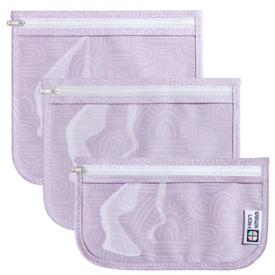 HIONXMGA TSA Approved Toiletry Bag, Set of 3 Clear Travel Toiletry Bag Quart Size Zipper Travel Pouch, Waterproof Makeup Cosmetic Bag for Women Men Kids Toiletries Carry on, Wander