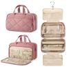 BAGSMART HangingToiletry Bag for Women, Puffy Travel Toiletry Bag with Jewelry Organizer, Waterproof Cosmetic Makeup Bag Compartment, Toiletries Kit Set for Traveling, Accessories, Essentials (Large) view 1