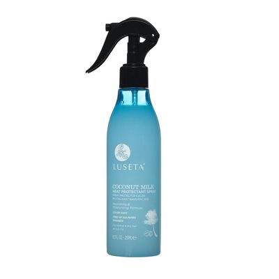 Luseta Coconut Milk Heat Protection Spray for Hair Styling, Preventing Heat Damage and Breakage for Women and Men 8.5oz