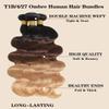 10A Ombre Human Hair Bundles With Closure 100% Brazilian Virgin Human Hair Body Wave Ombre Hair 3 Tone Black to Blonde Brazilian Remy Hair Bundles (T1B/4/27,16 18 20+14) view 3