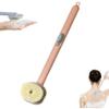 2024 Newest Body Scrubbers for Use in Shower, Long Handled Scrub Brush for Shower, Skin Scrubber/Long Handle Bath Massage Cleaning Brush with Soap Dispenser for Women Men (1PC Pink) view 1