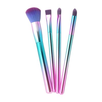 Plastic Brush Portable Handle Set Brush 4 Makeup Eye Powder Brush Makeup Pcs Brush Crystal Makeup Brushes