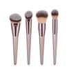 10 pcs makeup brush set champagne gold foundation brush eye shadow brush beauty tools view 3