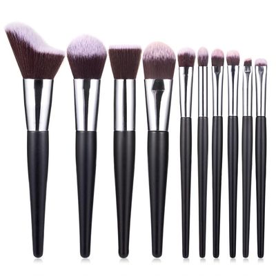 10PCS Wave Type Makeup Brush Set, Powder Powder Blusher Eye Shadow Brush, Multi-function Makeup Tools(Color:10 sets of brushes)