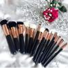 15 Pc Makeup Brush Multifunctional Makeup Tool Portable Makeup Brush For Face Makeup Eye Makeup Brown view 3