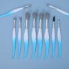 10 Pcs Makeup Brush Set Feather Makeup Brushes Eyeshadow Brush Eye Concealer Foundation Real Makeup Technique(Color:Blue) view 3
