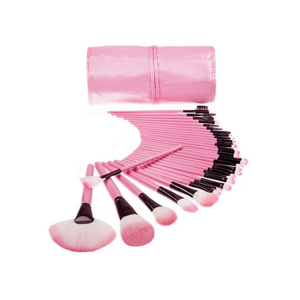 IBDRYKK 32 Logs Makeup Brush Set Makeup Brush Set Pink Black Brush Set Makeup Makeup Tools(Size:Pink32 Set)