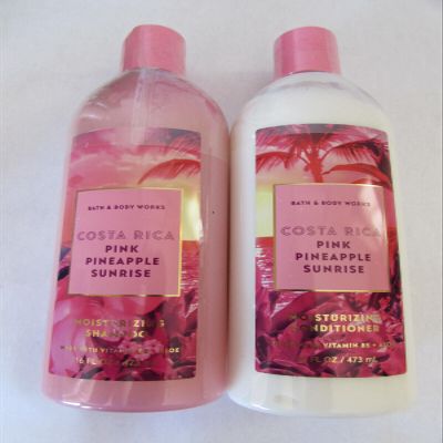 2 Shampoo and Conditioner Pair of 2 bottles 16 oz ea - Cleansing, Hydrating Shampoo Detangling, Moisturizing Conditioner Shower Hair Care (Costa Rica Pink Pineapple Sunrise)