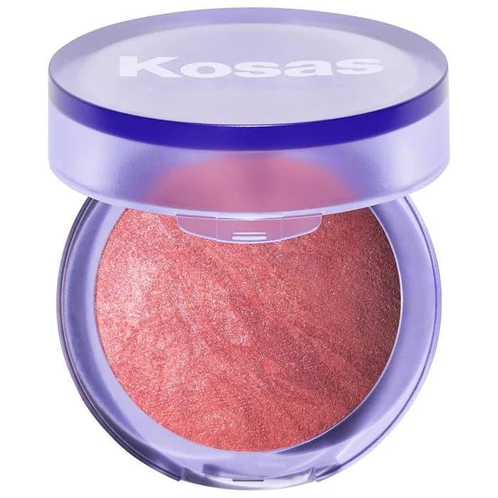 Kosas Blush is Life Baked Talc-Free Dimensional Blush - Thrill (vibrant blood orange), 0.16 Ounce (Pack of 1)