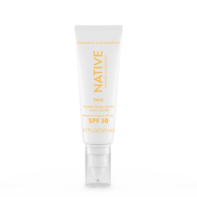 Native Coconut & Pineapple Mineral Face Sunscreen Lotion - SPF 30-1.7 fl oz