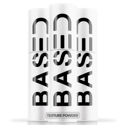BASED Hair Texturizing Powder, Lightweight & Volumizing Hair Styling Powder with Matte Finish, Add Texture to Hair with Medium Hold, For Short to Medium Hair, (1.69oz Bottle, 2.5 Gram Fill, Pack of 3)