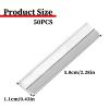 Straight Razor Blades, 50 Pcs Stainless Steel Brow Razor Single Edge Disposable Safety Razors Blades Eyebrow Trimmer Facial Hair Removers Shaving Tools for Men and Women view 2