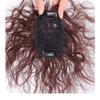 10inch Light Fluffy Long Curly with Bangs Synthetic Add Volume Cover White Hair for Woman 39g (Dark brown) view 2