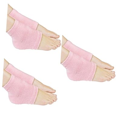 Beaupretty 3pcs Spa Moisturizing for Women Dry Cracked Skin Happy Feet Socks Gel Pad