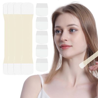 KUYYFDS Neck Tape for Saggy Neck Neck Tape Lifting Invisible 4Pcs Neck Lift Tape with 20 Replacement Pads Face Tape for Wrinkles Strong Adhesion Neck Tape Bands for for Neck Firming  Lifting