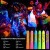 6Pcs Glow in The Dark Body Face Paint Neon Glow in The Black Light UV Fluorescent Crayons Paint Sticks Makeup Kit for Adults Halloween Masquerade Mardi Gras Blacklight Birthday Party view 2
