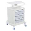 FRALHQFL Salon Trolley Beauty Salon Spa Trolley Cart 4 Tier Multipurpose Mobile Tool Cart with 3 Drawers Metal Cart for Medical Dentistry Studios view 3