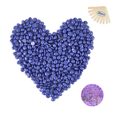 Hard Wax Beads for Hair Removal, Solf Waxing Beads Bulk for All Skin, Bikini Wax Beads for Body with Wax Sticks