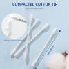 Pointed Tip Cotton Swabs, 800 Count Double Tipped Precision Tips Cotton Buds Spiral Head with Paper Stick, Cotton Buds for Makeup, Personal Care, Crafts(Pointed+Spiral Head) view 4