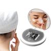 Led Lighted Travel Makeup Mirror, Plane Mirror, Compact Mirror With Uv Camera For Portable Travel Mirror, Sun Protection Test Mirror, 3 Color Fill Light, USB Rechargeable, Hand Held Mirror, Diameter 9 view 1