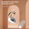 Led Lighted Travel Makeup Mirror, Plane Mirror, Compact Mirror With Uv Camera For Portable Travel Mirror, Sun Protection Test Mirror, 3 Color Fill Light, USB Rechargeable, Hand Held Mirror, Diameter 9 view 2