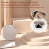 Led Lighted Travel Makeup Mirror, Plane Mirror, Compact Mirror With Uv Camera For Portable Travel Mirror, Sun Protection Test Mirror, 3 Color Fill Light, USB Rechargeable, Hand Held Mirror, Diameter 9 view 3