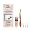 AEHNAMS Care Facial Exfoliation Dermaplaner Metal Razor Set with Face Oil 20ml, 3 Replacement Blades, Rose Gold view 1
