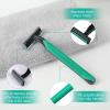 100 Count Individually Wrapped Razors in Bulk,Bulk Razors Disposable Individually Wrapped Twin Blade Disposable Shaving Razors with Shaving Cream and Clear Cap Set for Homeless,Hotel,Charity,Travel view 4