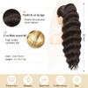 FLUFYMOOZ Ponytail Extension, 26 Inch Wavy Drawstring Ponytail Long Ponytail Hair Extension Soft Synthetic Hairpiece for Women Black Brown view 2