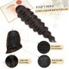 FLUFYMOOZ Ponytail Extension, 26 Inch Wavy Drawstring Ponytail Long Ponytail Hair Extension Soft Synthetic Hairpiece for Women Black Brown view 3