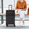BAIODNB Rolling Makeup Case, Makeup Rolling Train Case with 4 LED Light Source, Professional Cosmetology Trolley Rolling Makeup Case, 20W Makeup Suitcase Nail Case with Wheels US Standard(5 Shelves) view 3