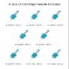 60 Assorted Tattoo Needles Cartridge Mixed Size #10 Bugpin Round Shader 5RS 7RS 9RS and Size #12 Standard Round Shader 5RS 7RS 9RS 11RS 14RS Disposable Membrane EN05S-BFG-60KIT-S view 4
