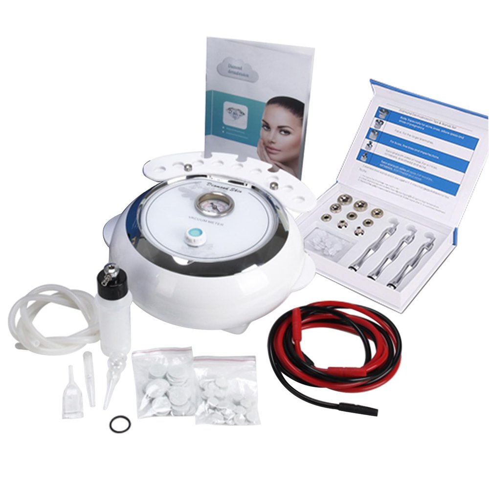 3 in 1 Diamond Microdermabrasion Machine, Diamond Dermabrasion Machine, Facial Skin Care Salon, Face Massage w/Vacuum & Spray 