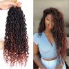 10 Inch Goddess Locs Crochet Hair 8 Packs Faux Locs Crochet Hair for Black Women 1B/350 Pre Looped River Locs Hair with Curly Ends view 1