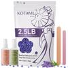 KOTAMU Wax Beads for Hair Removal, Professional Waxing Beads for Underarms, Chin, Bikini, Brazilian, Facial, Arm, Leg, Sensitive Skin, 2.5lb Hard Wax for Thick Thin Hair, Waxing Beans for Women & Men view 1