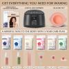 KOTAMU Waxing Kit-Professional Wax Warmer for Women& Men Hair Removal,Black Waxing Machine With Silicone Pot, Sensitive Skin Friendly Body Wax Kit Ideal for Face Bikin Brazilian Leg Home Salon view 3