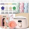 KOTAMU Wax Warmer, Waxing Kit for Women Men Hair Removal, Digital Waxing Machine for Face Eyebrow Bikini Brazilian Leg Body &Sensitive Skin, Pink Wax Kit With 44 Accessories for Home Salon Use view 1