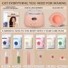 KOTAMU Wax Warmer, Waxing Kit for Women Men Hair Removal, Digital Waxing Machine for Face Eyebrow Bikini Brazilian Leg Body &Sensitive Skin, Pink Wax Kit With 44 Accessories for Home Salon Use view 3