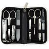 Swords Germany - brand quality 8 piece manicure pedicure grooming kit set for professional nail care genuine leather case white - Made in Germany view 1