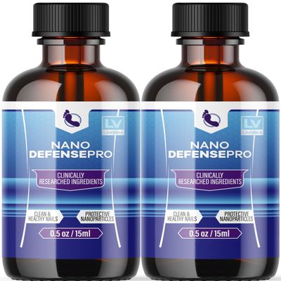 (2 Pack) Nano Defense Pro - Official Nano Defense Pro Premium Toenail Treatment Drops, NanoDefense Pro Liquid Solution All Natural Support Healthy Skin & Nails Advanced Formula, 2 Bottles for 60 Days