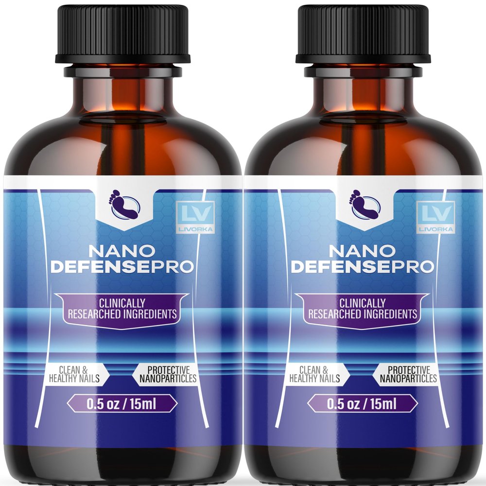 (2 Pack) Nano Defense Pro - Official Nano Defense Pro Premium Toenail Treatment Drops, NanoDefense Pro Liquid Solution All Natural Support Healthy Skin & Nails Advanced Formula, 2 Bottles for 60 Days