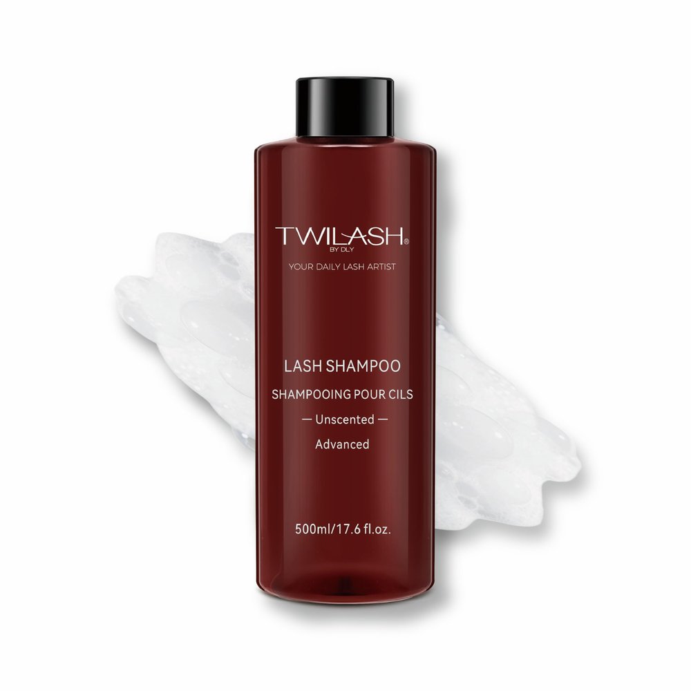 500ml Lash Shampoo Bulk, High-Purity Eyelash Cleanser for Extensions, Safe Makeup Remover, Non-irritating or Burning Formula Eyelid Foaming Cleanser for Professional Salon and Home Use (Unscented)