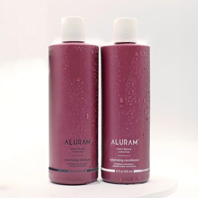 ALURAM Volumizing Shampoo & Conditioner, Non-Drying Gentle Cleanser Adds Body & Fullness for All Hair Types, 12 Fl Oz