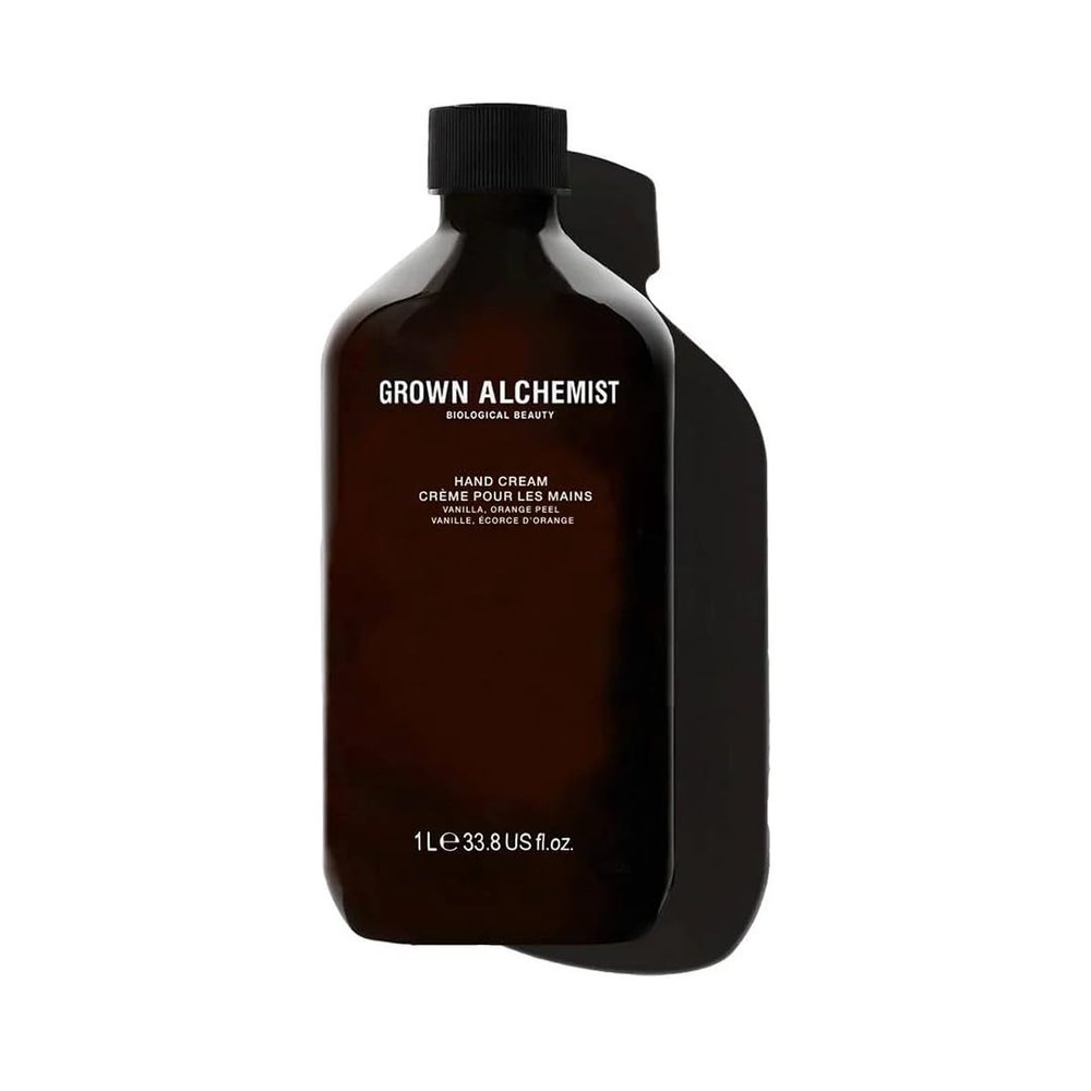 Grown Alchemist Hand Cream REFILL: Vanilla, Orange Peel. Non-Greasy Moisturizer that Soothes and Softens Hands (1L)