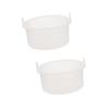 Didiseaon 2pcs Silicone Wax Melting Bowl - Non-stick Waxing Tool Inner Pot for Hair Removal Home Salon Use Safe Practical Design Waxing Bowl view 1