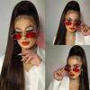 Ponytail Extension Braiding Ponytail Extension with Elastic Tie, 24" Long Yaki Straight Wrap Around Ponytail Hair Extensions Natural Soft Synthetic Hairpiece for Women Pony Tails Hair Extensions(Color view 2