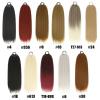 Ponytail Extension Braiding Ponytail Extension with Elastic Tie, 24" Long Yaki Straight Wrap Around Ponytail Hair Extensions Natural Soft Synthetic Hairpiece for Women Pony Tails Hair Extensions(Color view 3